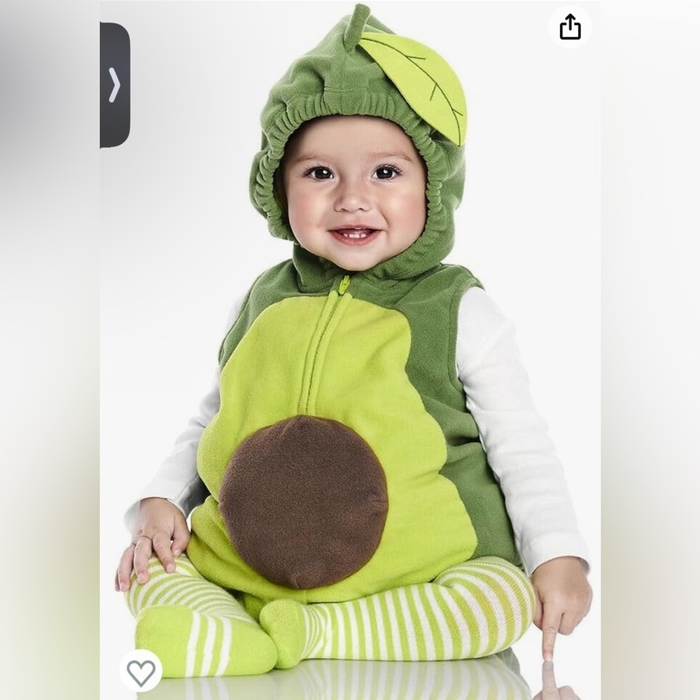 Avocado costume for 12-18 month old.